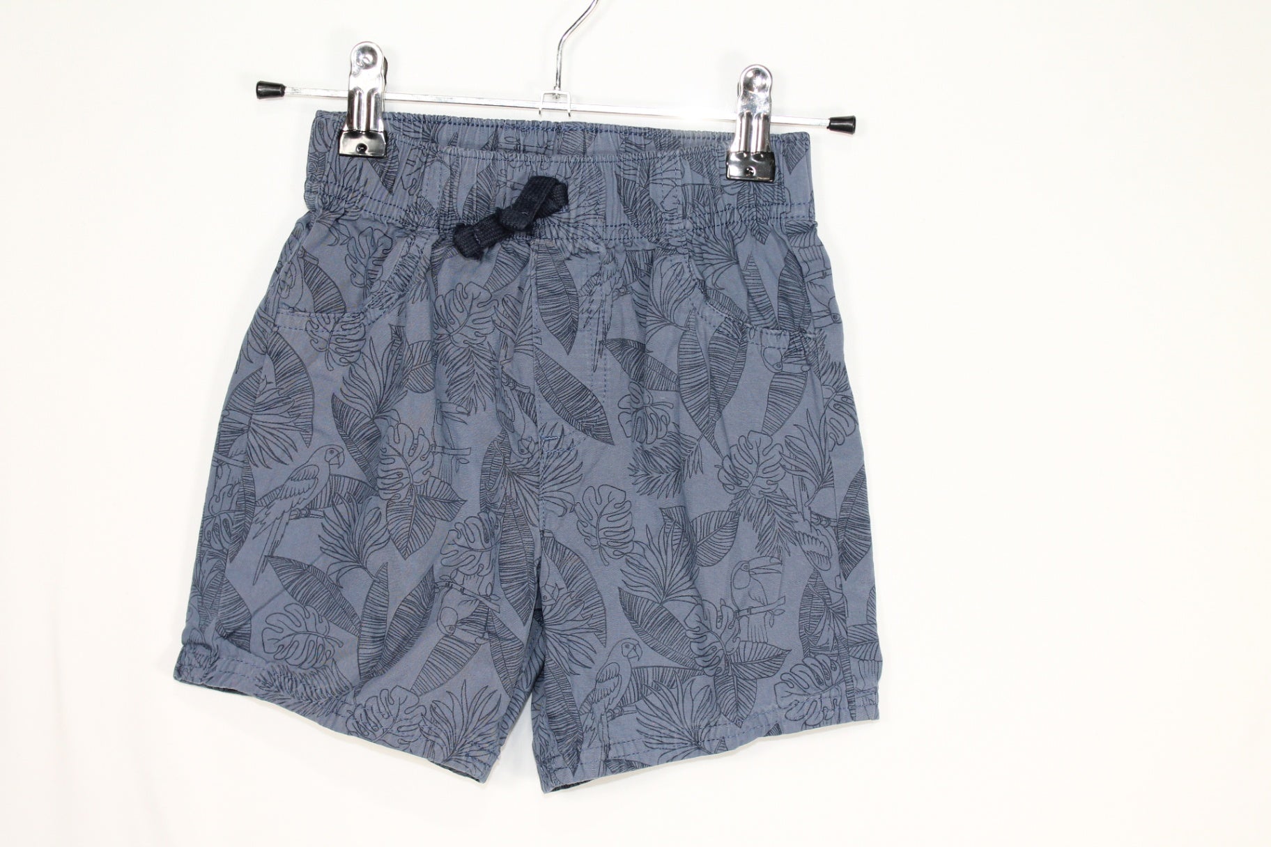 4T George Shorts - Blue Leaves