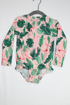 2T Old Navy Swimsuit - Pink w/Flamingos