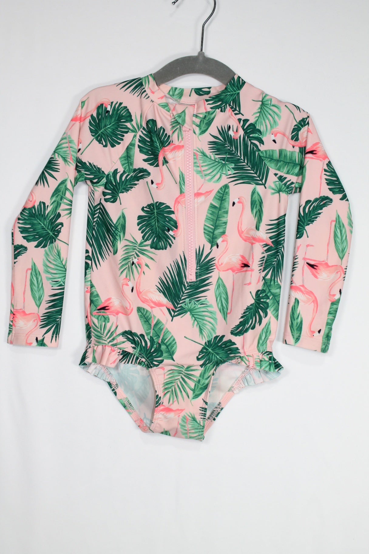 2T Old Navy Swimsuit - Pink w/Flamingos