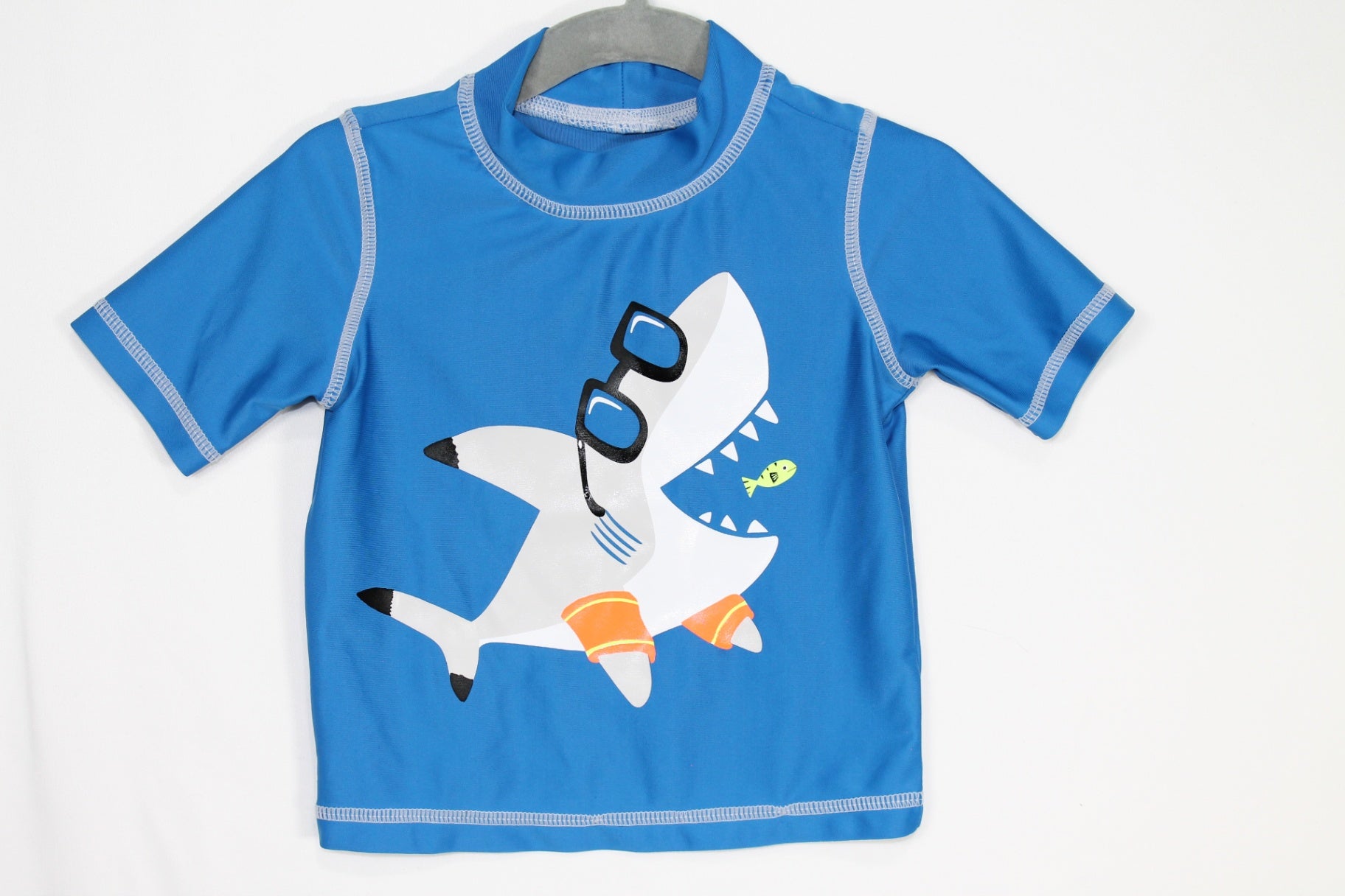 6-12m Carter's Rashguard - Blue Shark
