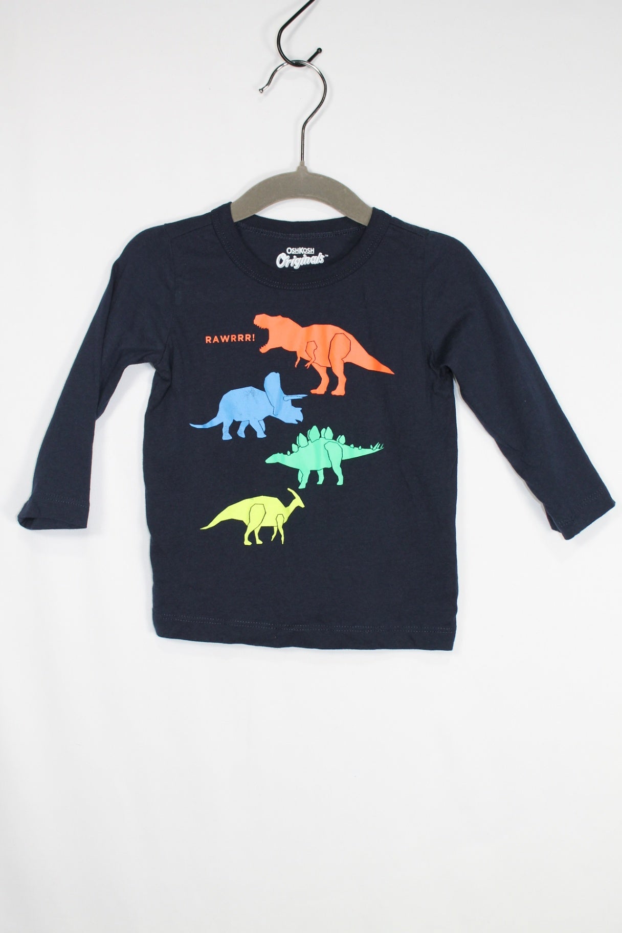 6-9m OshKosh B'gosh Long Sleeve Shirt - Navy