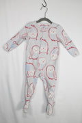 12-18m Child of Mine Sleeper - Light Grey and Pink