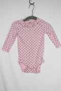 3-6m Joe Fresh Bodysuit - Pink w/Polka Dots
