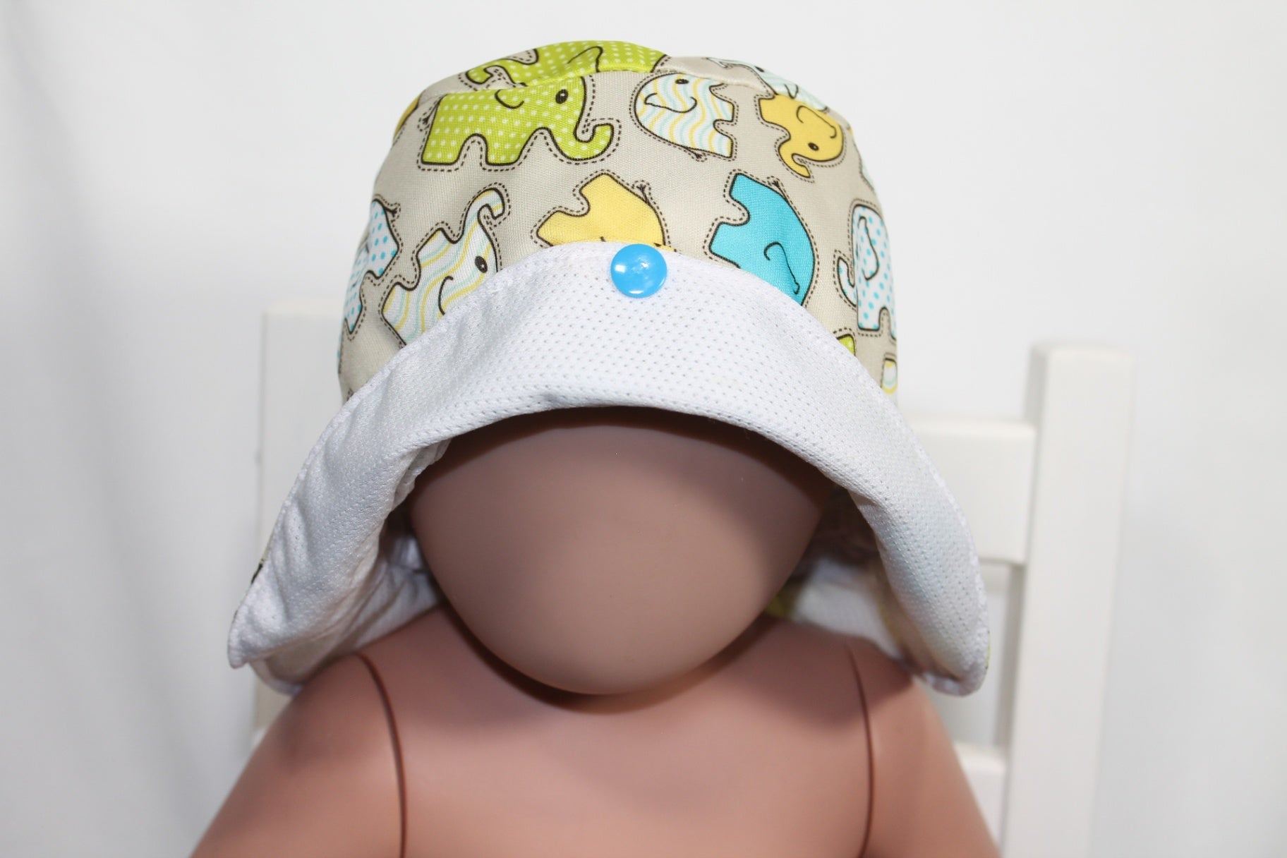 TBD Snug as a Doodlebug Sun Hat - Green, Blue, Beige