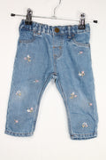 6-9m H&M Jeans - Blue w/Floral