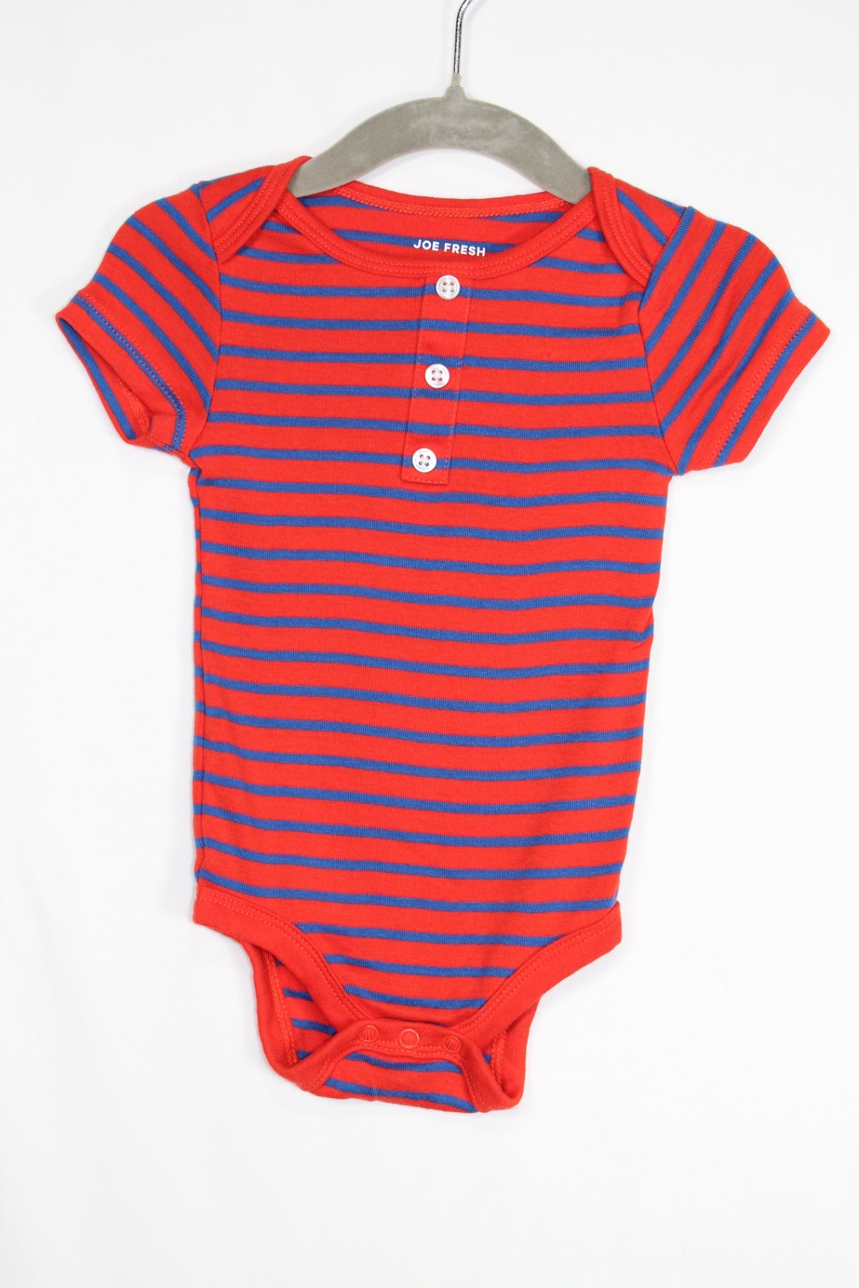 6-12m Joe Fresh Bodysuit - Red and Blue