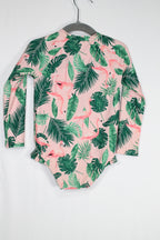 2T Old Navy Swimsuit - Pink w/Flamingos