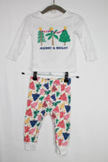 12-18m Old Navy 2PC PJs - White Christmas