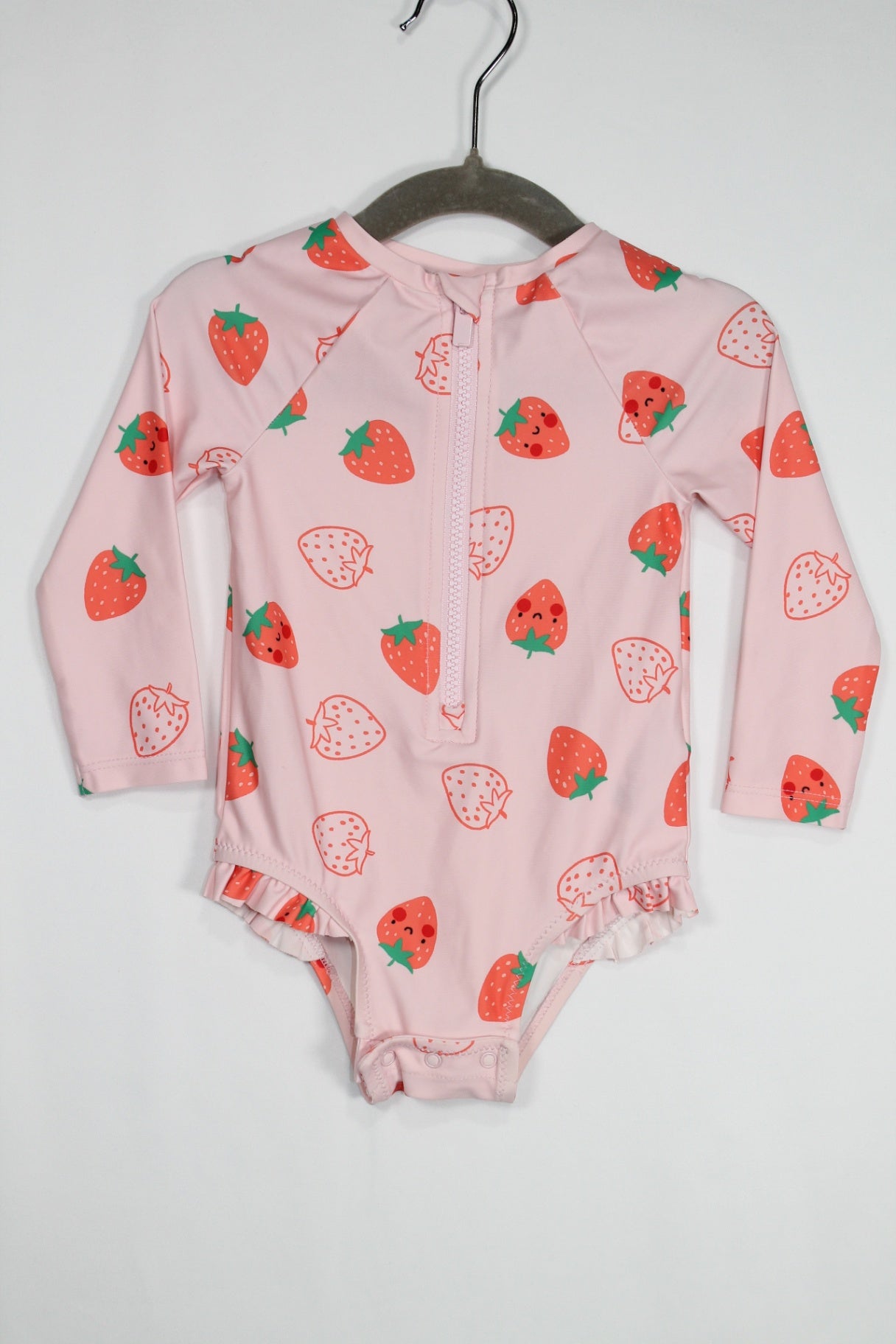 12-18m Old Navy Rashguard - Pink Strawberries