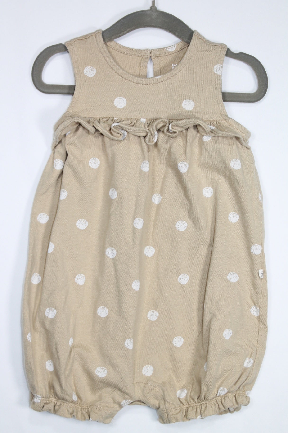 18-24m GAP Romper - Beige w/Polka Dots