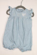 6-12m Carter's Romper - Light Blue