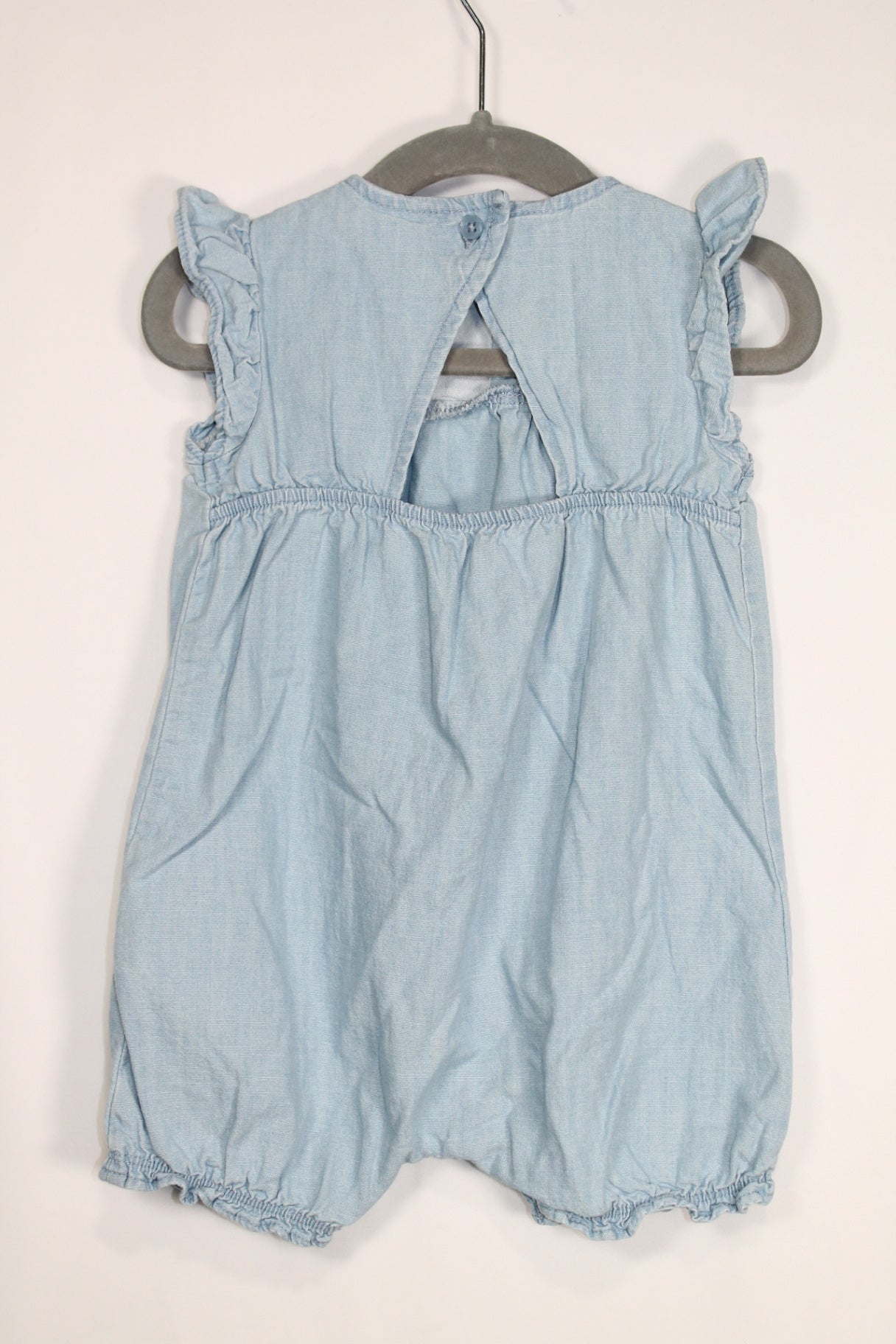 6-12m Carter's Romper - Light Blue