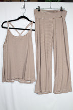 X/S Old Navy Maternity PJs - Brown and White