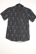 10/12Y West Forty Nine Shirt - Black w/Palm Tree