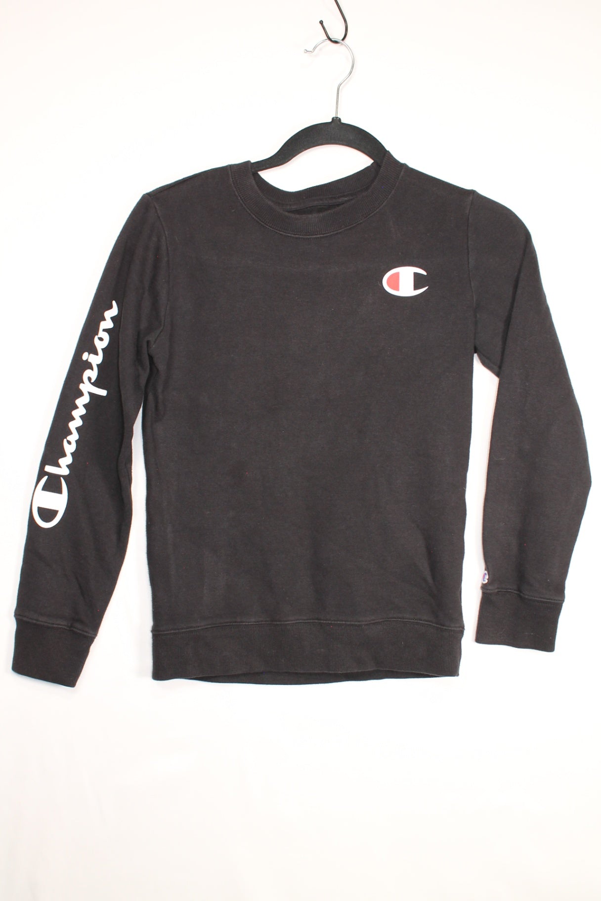 14/16Y Champion Long Sleeve Shirt - Black