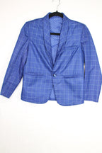 8 3PC Suit - Blue Plaid