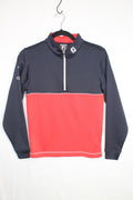 10/12Y FJ Junior Sweater - Navy and Red
