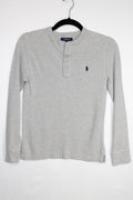 10/12Y Polo by Ralph Lauren Long Sleeve Shirt - Grey