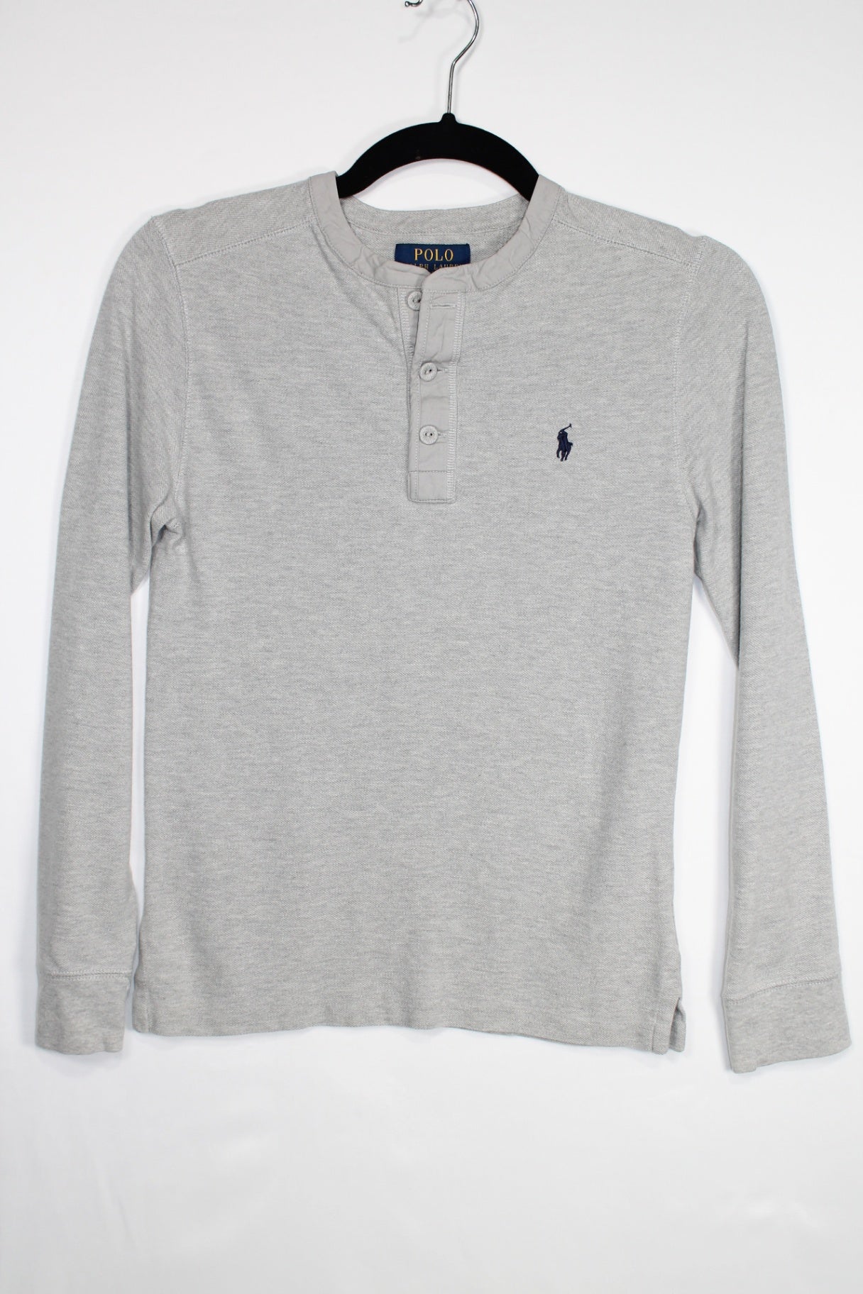 10/12Y Polo by Ralph Lauren Long Sleeve Shirt - Grey