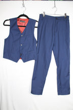 12 Yuan Lu 2-Piece Suit Jacket and Vest - Navy