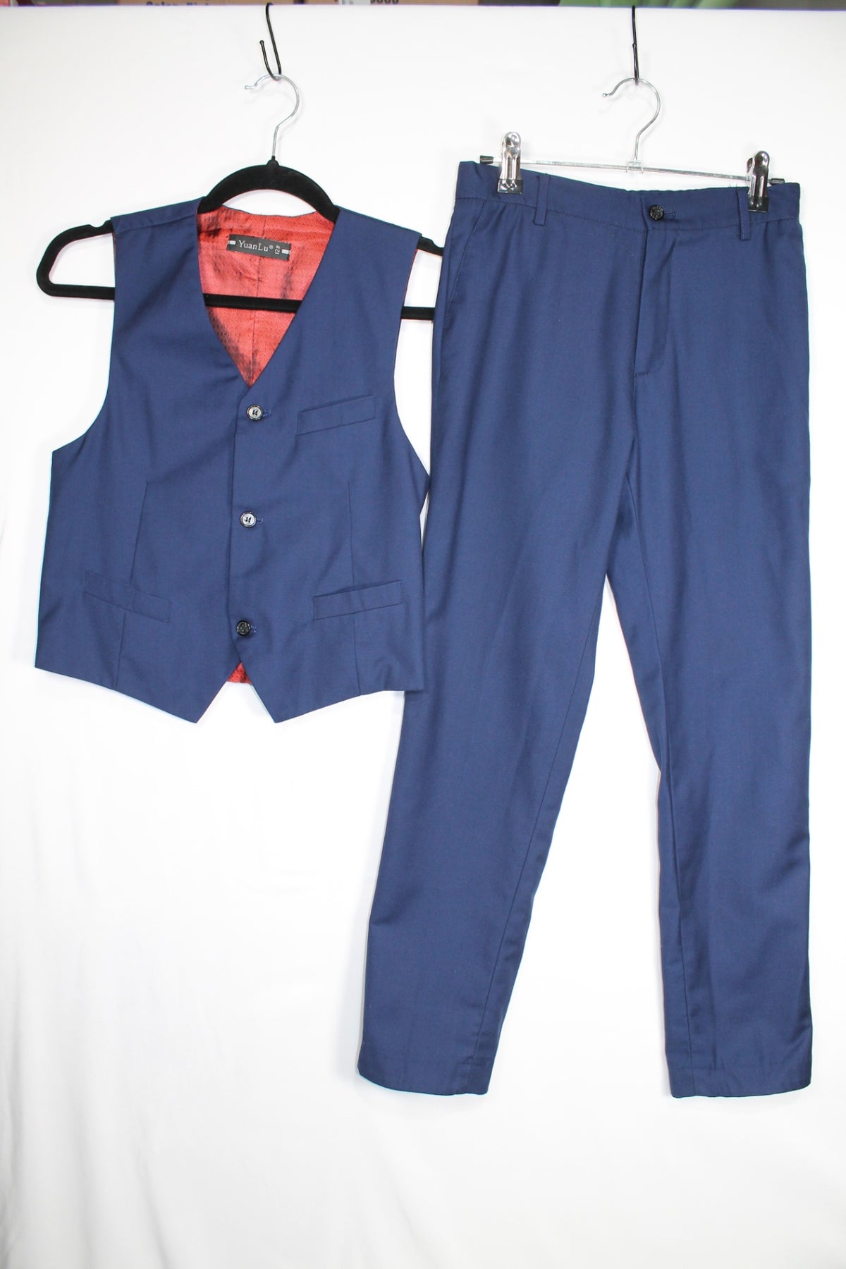 12 Yuan Lu 2-Piece Suit Jacket and Vest - Navy