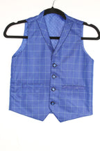 8 3PC Suit - Blue Plaid