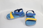 5T Native Sandals - Blue and Yellow