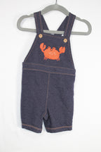 6-12m Pekkle Shortalls - Blue