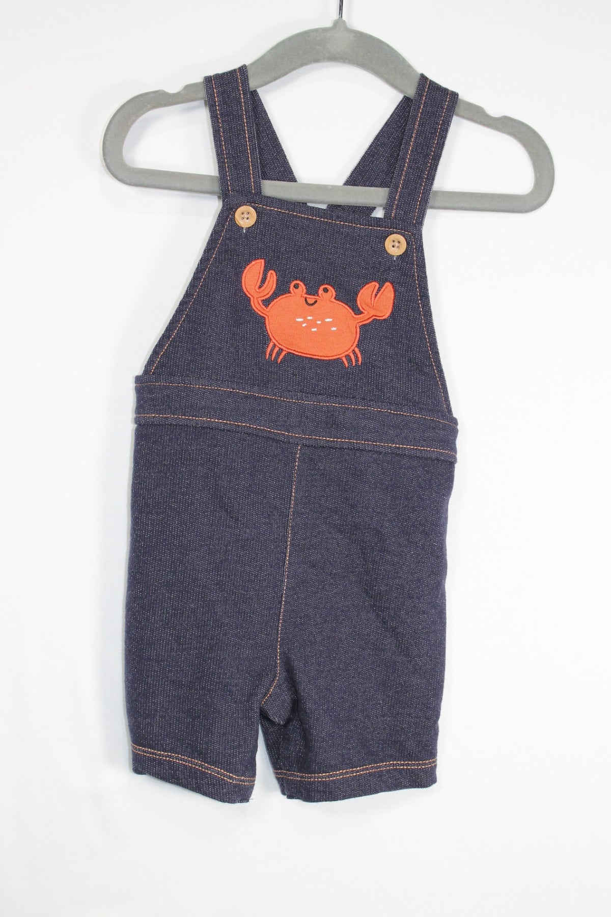 6-12m Pekkle Shortalls - Blue