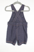 6-12m Pekkle Shortalls - Blue