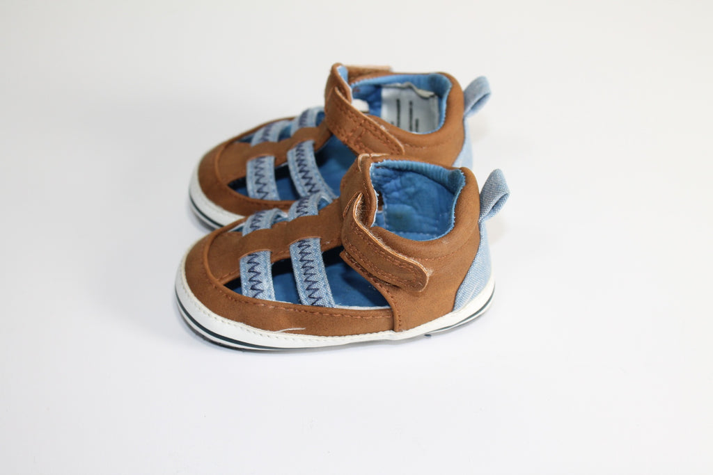 3T Joe Fresh Baby Sandals - Brown and Blue