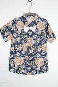 4 Button-Up Shirt - Navy Floral