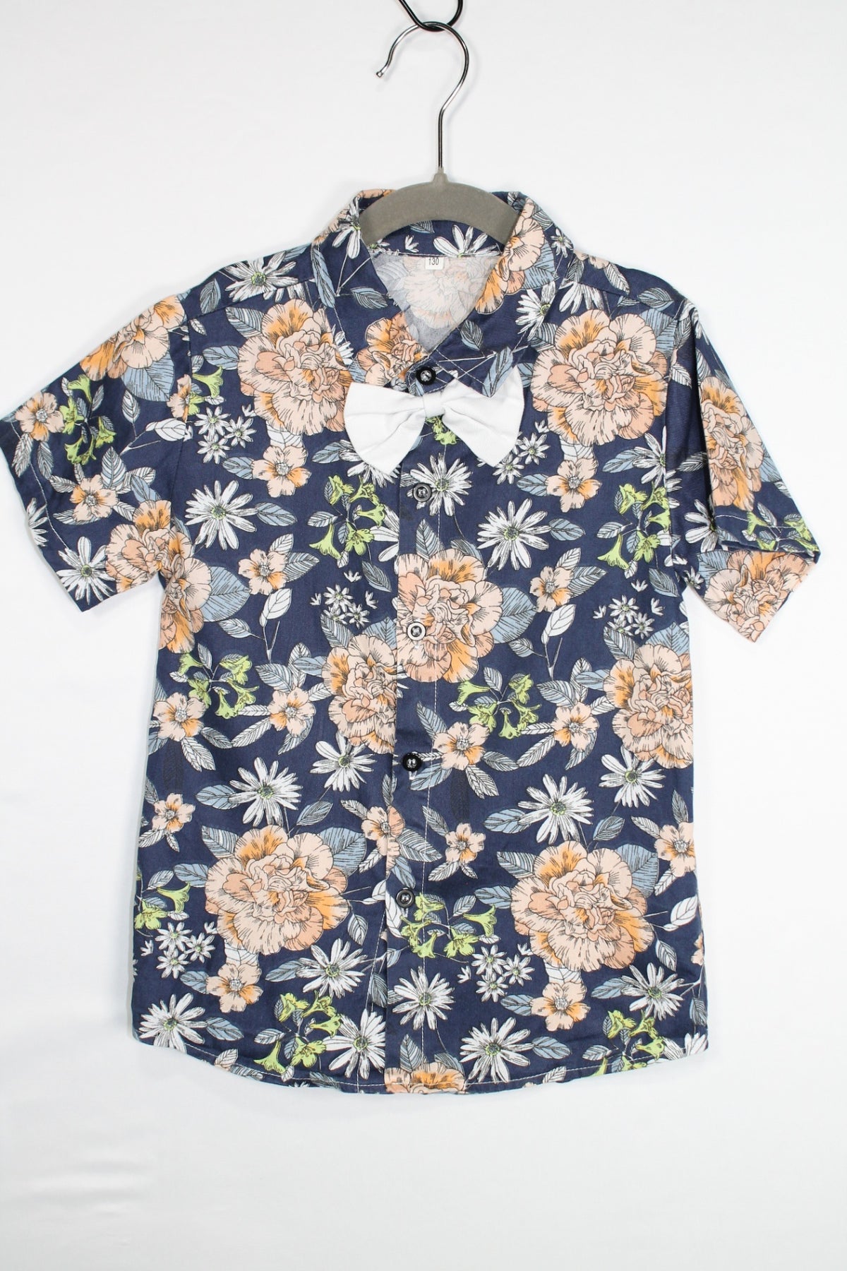 4 Button-Up Shirt - Navy Floral