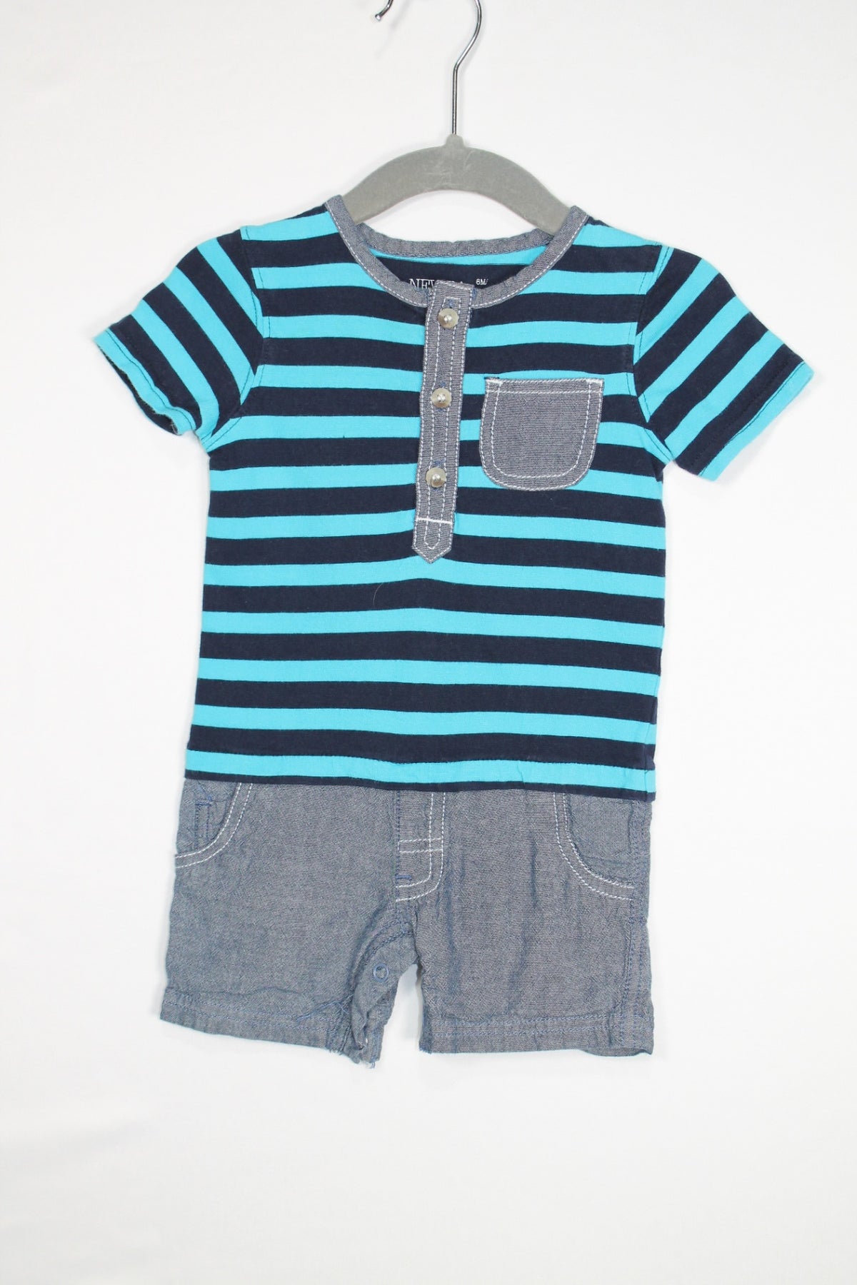 3-6m Nevada Romper - Blue