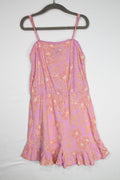 7/8Y Art Class Romper - Pink Floral