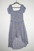 7/8Y Art Class Romper - Blue Floral