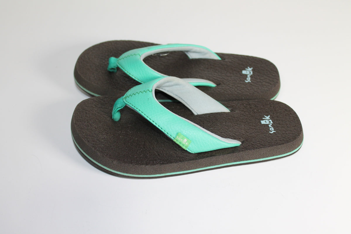 11/12K Sanuk Sandals - Turquoise