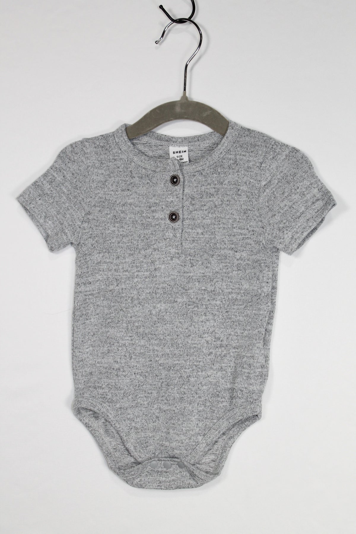 6-9m Shein Bodysuit - Grey