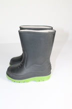 6T Rubber Boots - Black and Green