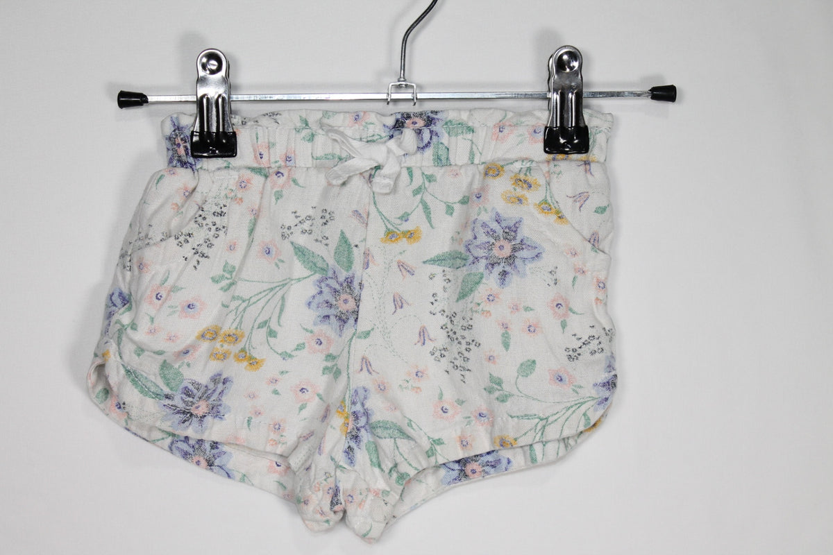 18-24m Old Navy Shorts - White Floral