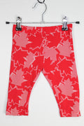 2T Joe Fresh Capri Leggings - Red Maple Leaves