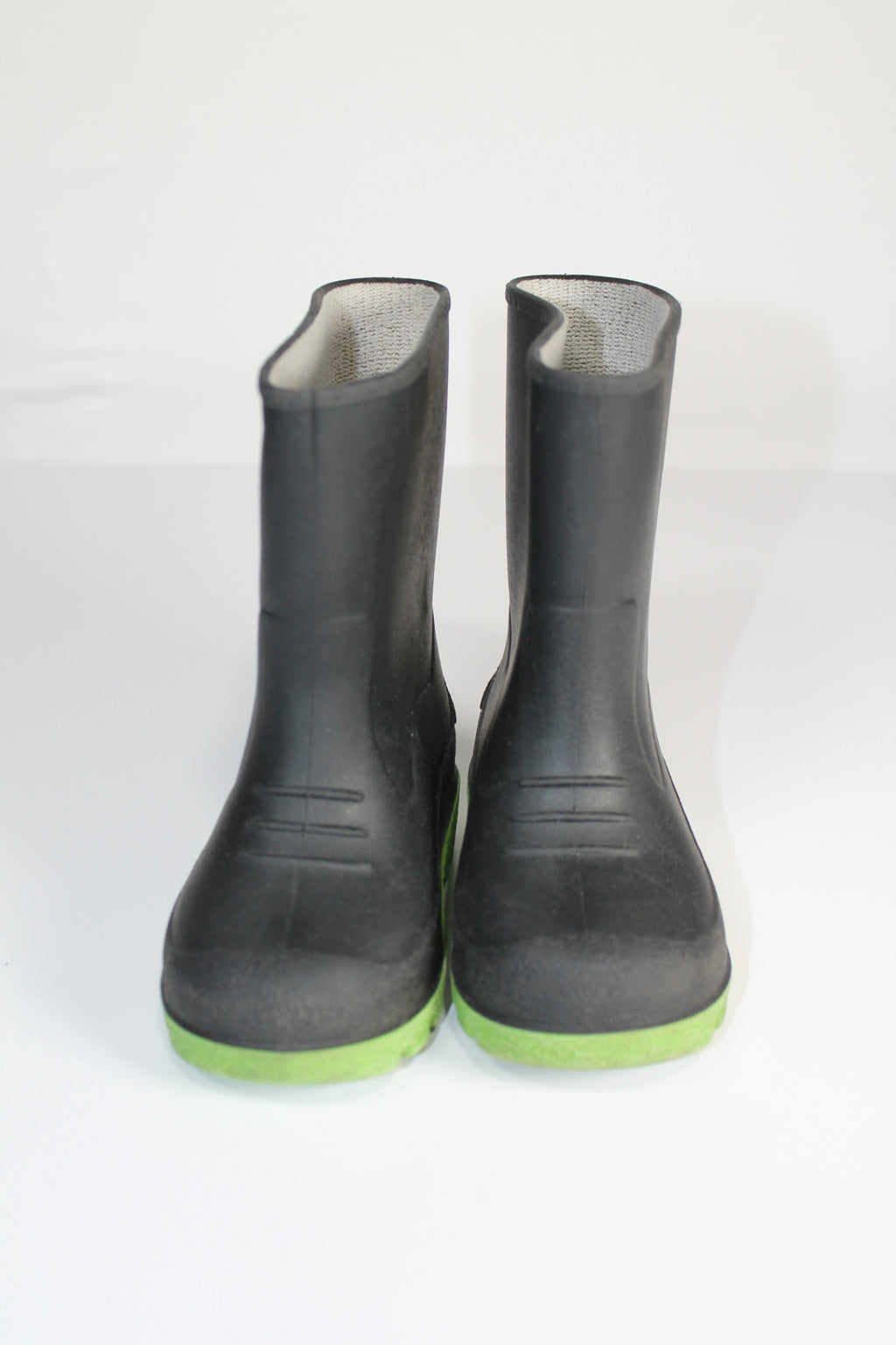 6T Rubber Boots - Black and Green