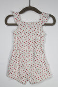 3-6m Joe Fresh Romper - White w/Strawberries