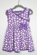 12-18m Jenny & Me Dress - Purple w/Polka Dots