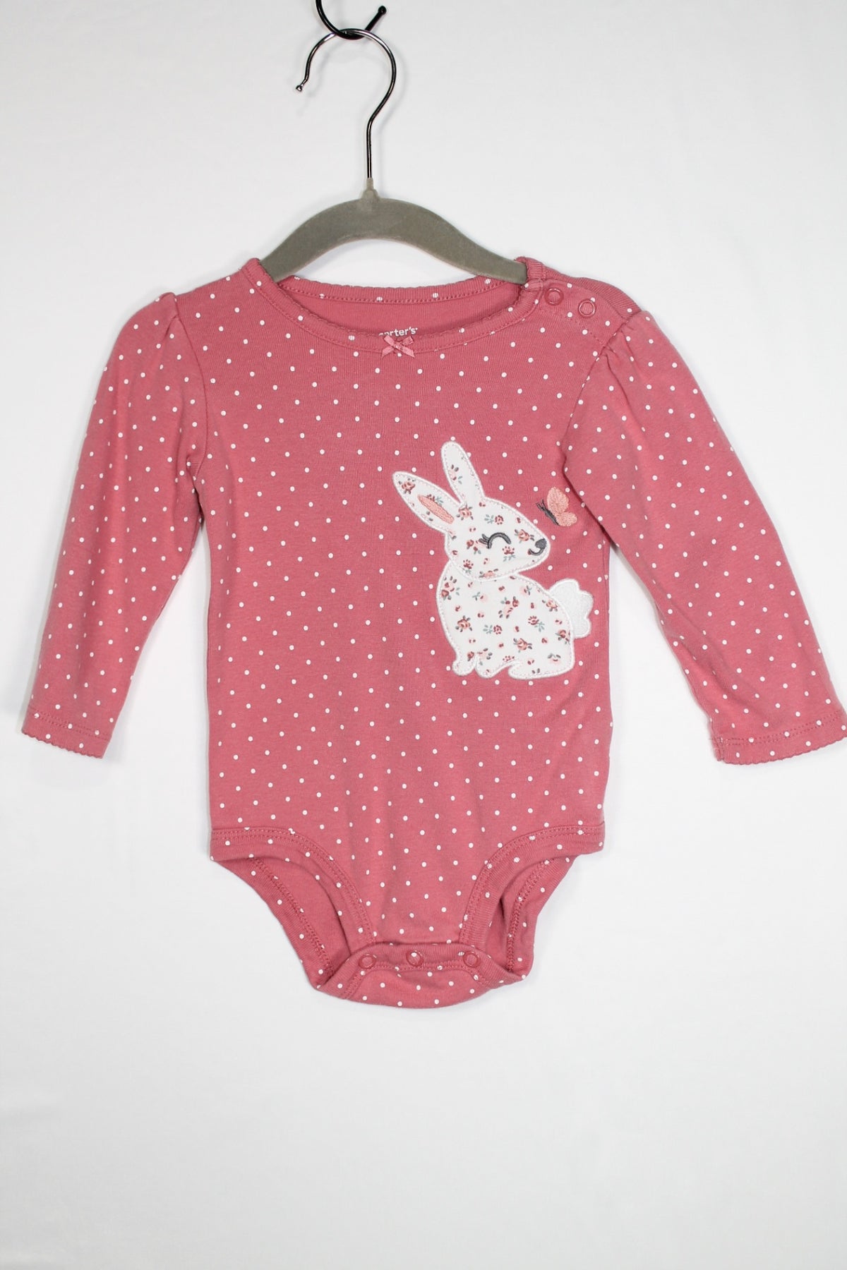 9-12m Carter's Bodysuit - Rose