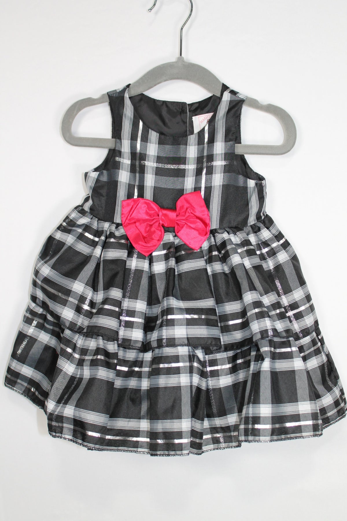 6-12m Marmellata Dress - Black and Silver