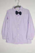 6 Dress Shirt - Purple w/Bow Tie
