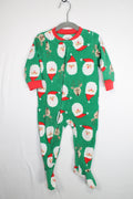 12-18m Carter's Sleeper - Green w/Santas