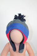 12-24m The Children's Place Toque - Blue, Red, Grey