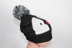 Toddler Toque - Black w/Penguin